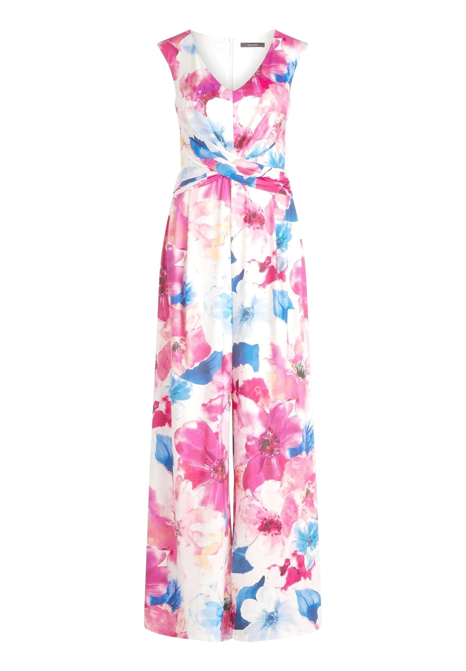 Jumpsuit 36 Tailliert - Cream/pink