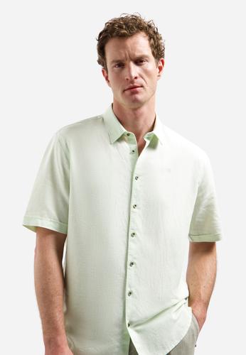 Shirt Short Sleeve With Linen XL Regular Fit - Seagreen