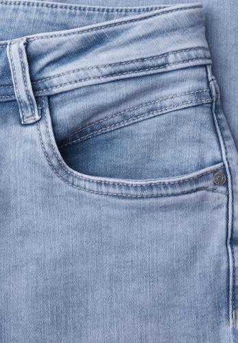 Mid Waist Slim Leg Jeans im Slim Fit 32/28 - Light Blue Random Wash