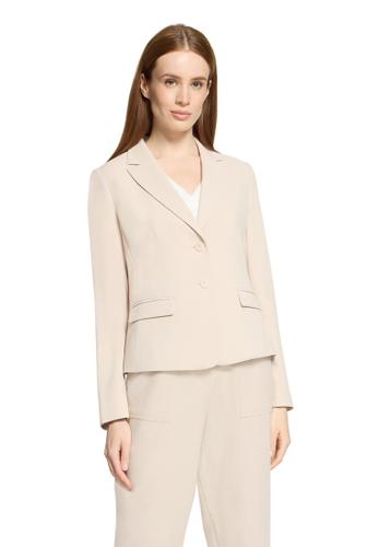 Klassischer Blazer 38 Tailliert - Grau