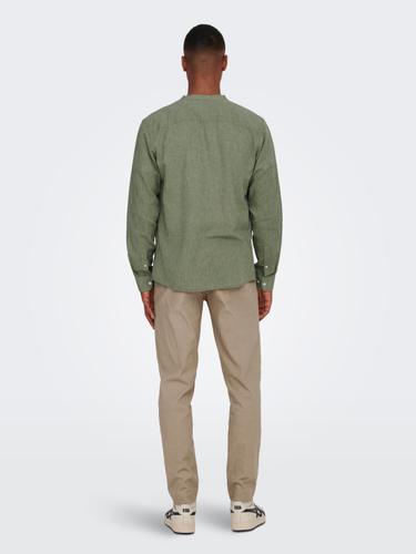 ONSCAIDEN LIFE LS LINEN BLEND MAO NOOS