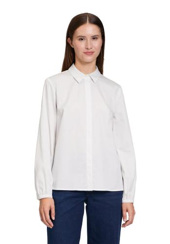 Hemdbluse Weiß 44