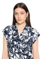 Jumpsuit 44 Figurumspielend - Dunkelblau/Weiß