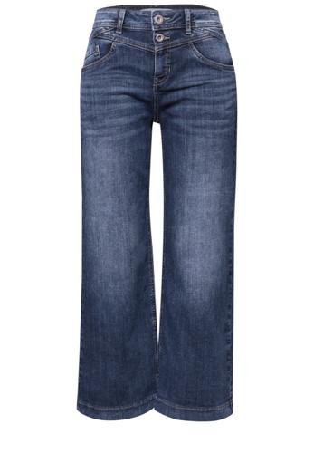 High Waist Wide Leg Jeans im Loose Fit 32/7/8 Hosen - Dark Blue Wash