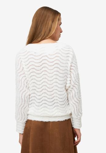 Sweatshirt mit Wellenmuster 38 - Eggnog
