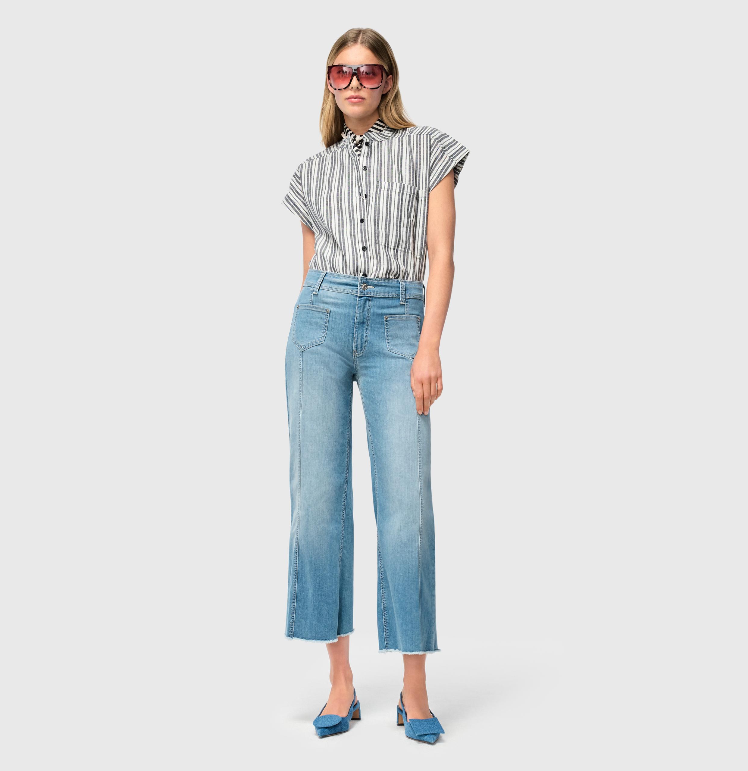 MAC JEANS - JAMIE, Light weight denim 36/OL - Blau