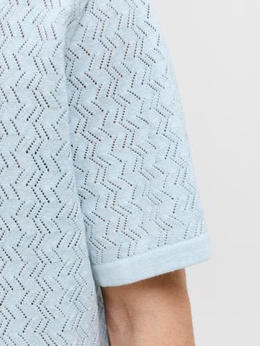 JORTYLER KNIT SS SPLIT NECK POLO SN