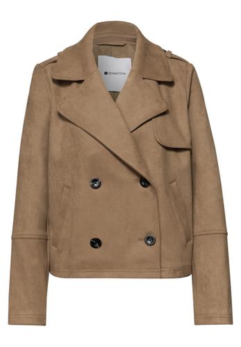 Trenchcoat aus Velours 38 - Cinnamon Brown