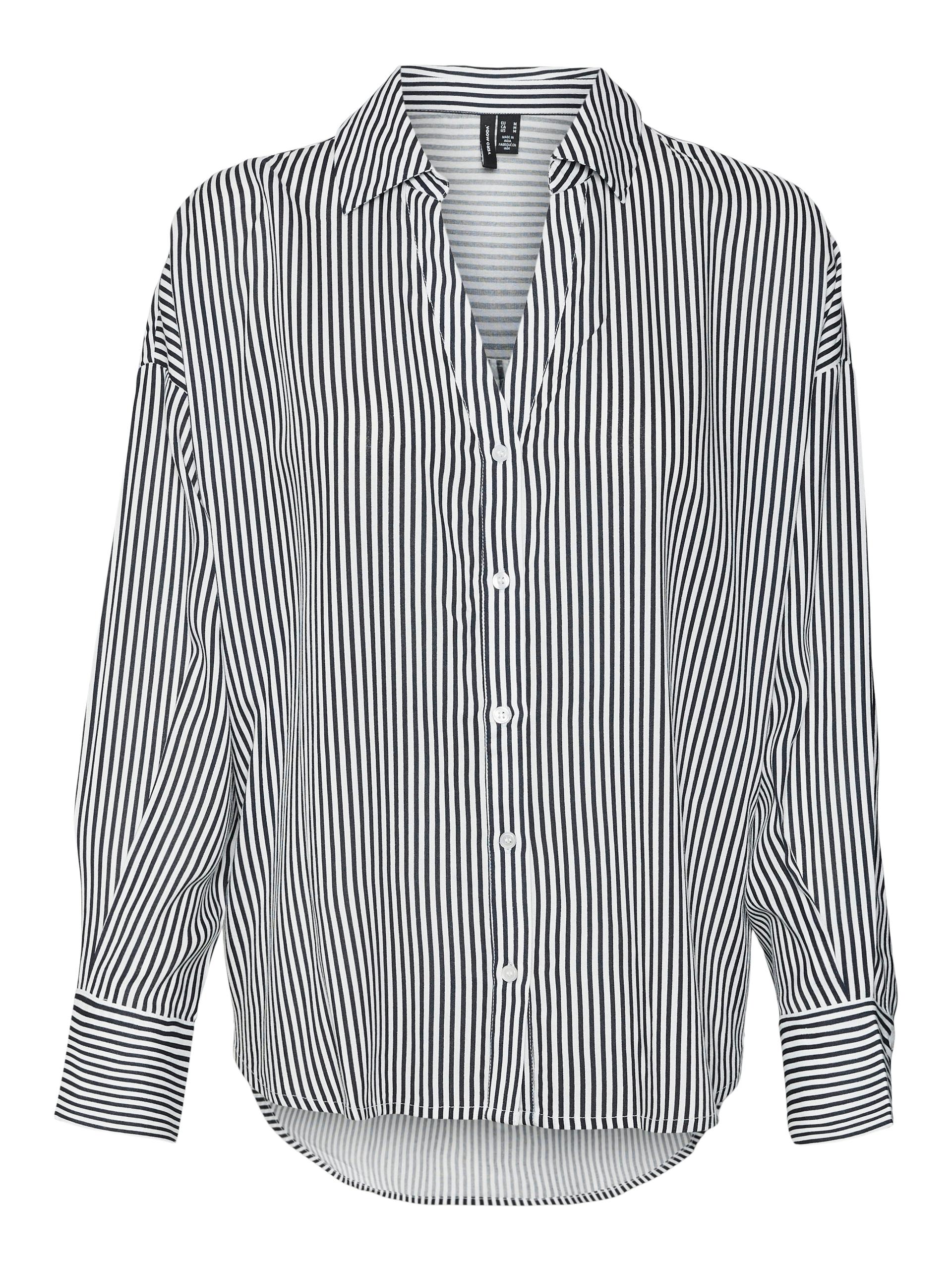 VMBUMPY L/S OVERSIZE SHIRT WVN GA M Locker geschnitten - Snow White