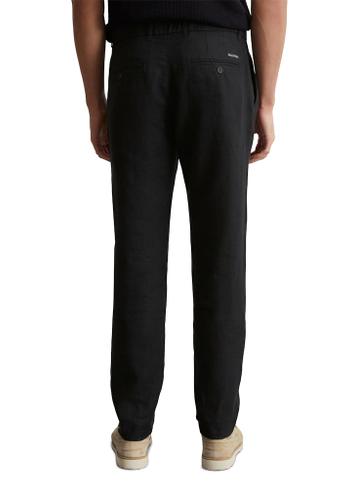 Leinenhose Model Osby jogger pleats 33 34 Tapered Fit - Black