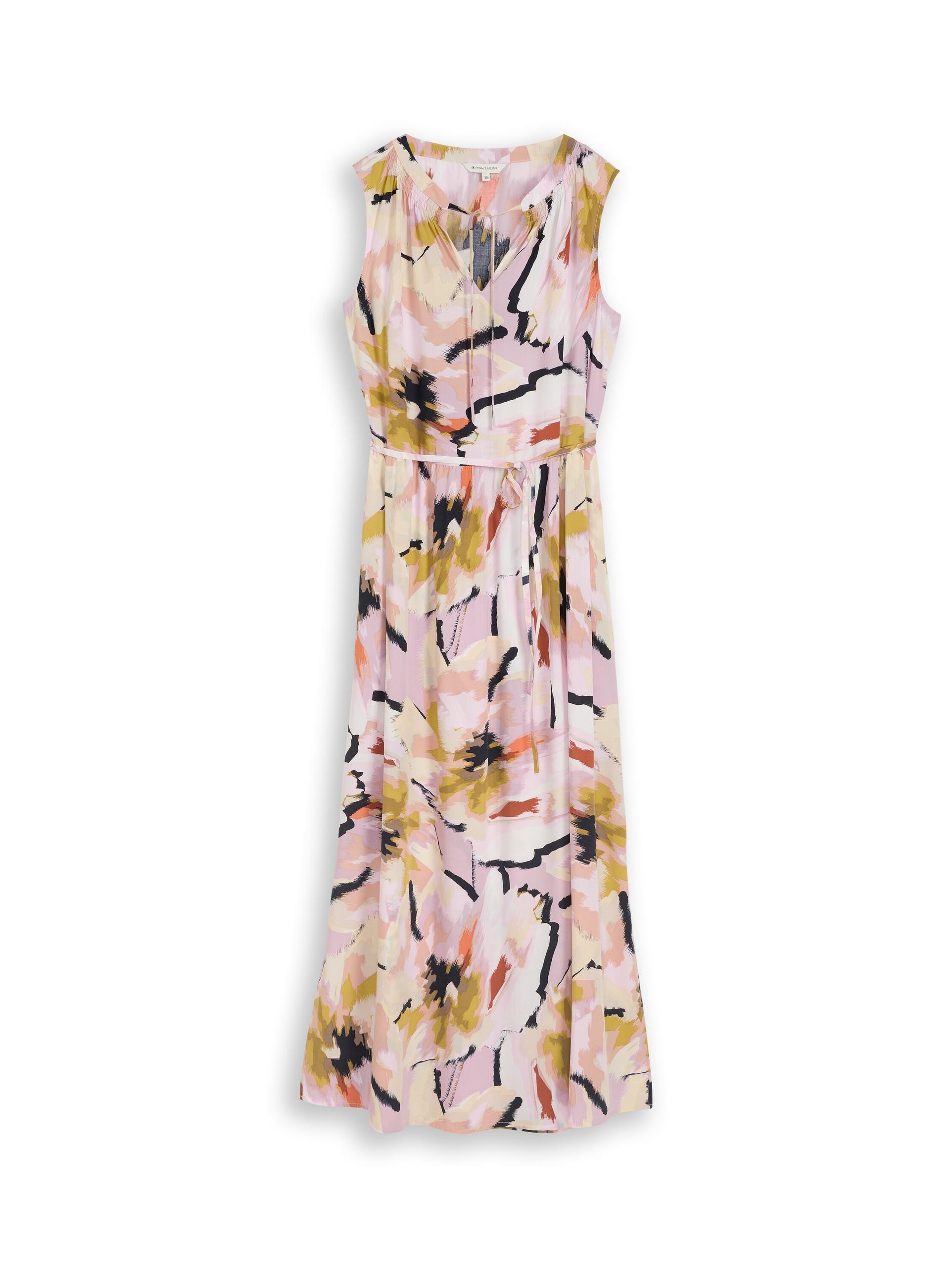 Maxi-Kleid mit Muster 42 Regular Fit - Big Abstract Flower Print