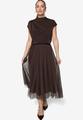Satin-Bluse mit Kragen