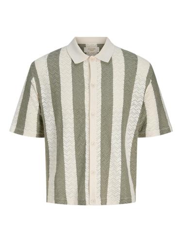 JORTYLER KNIT SS POLO PLS EU3XL US1XL Locker geschnitten - Sea Salt