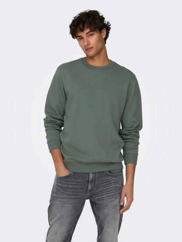 ONSCERES CREW NECK NOOS Grau L