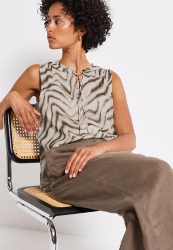 Chiffon Blusentop mit Print