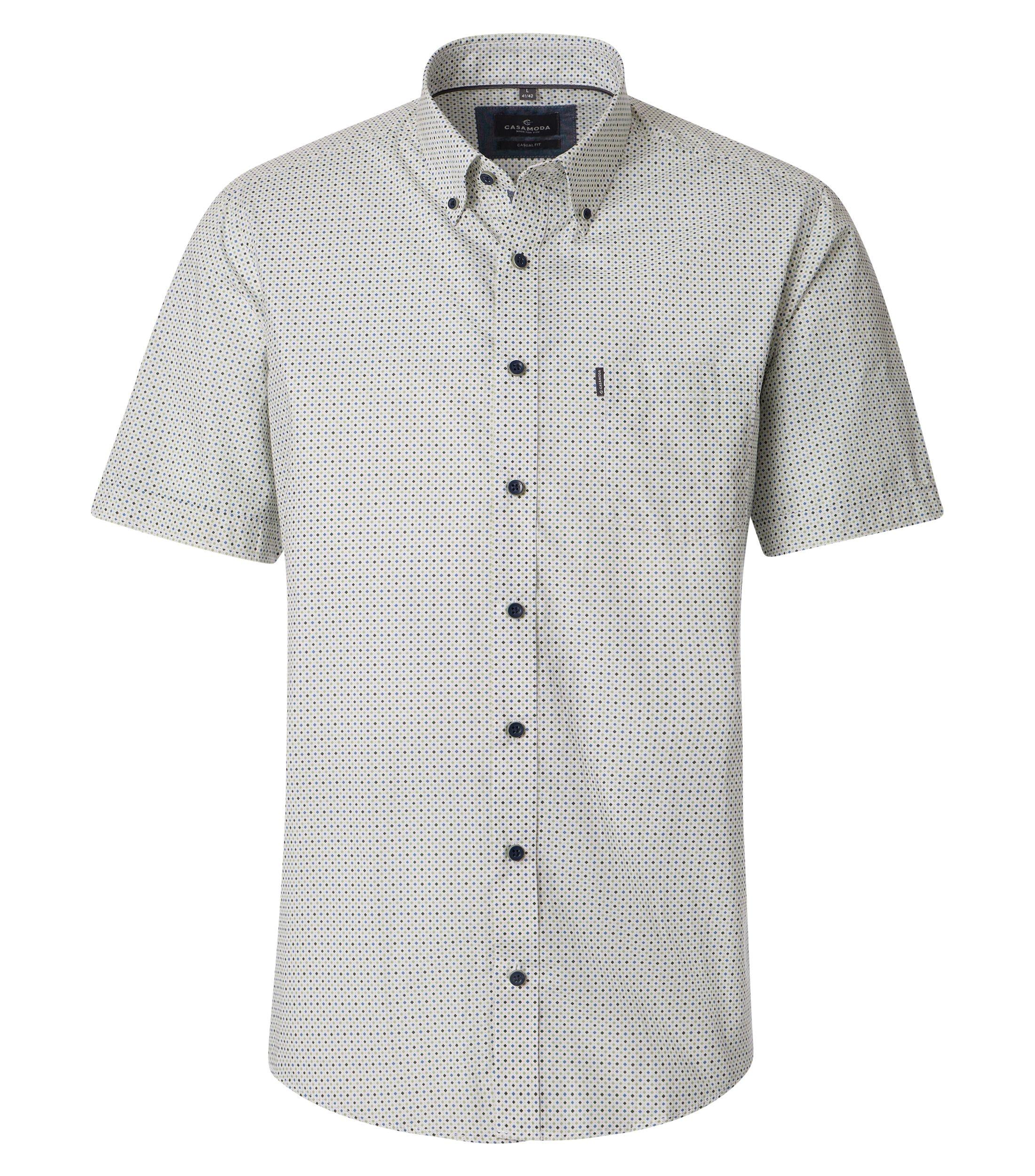 Freizeithemd Kurzarm 5XL Comfort Fit - Grün