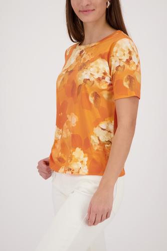 T-Shirt mit Blumen-Muster 42 - Aperitif Gemustert