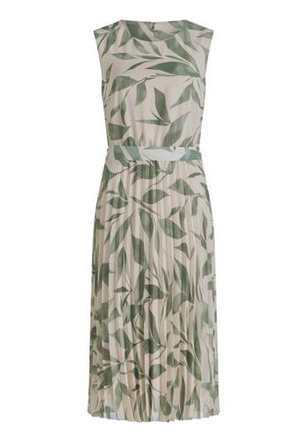 Chiffonkleid 44 Figurumspielend - Nature/Green