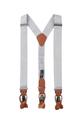 Set Hosenträger+Fliege Micro OS - Silber