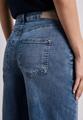 Wide Leg Jeans mit Knopfdetails 29/30 - Medium Blue Wash