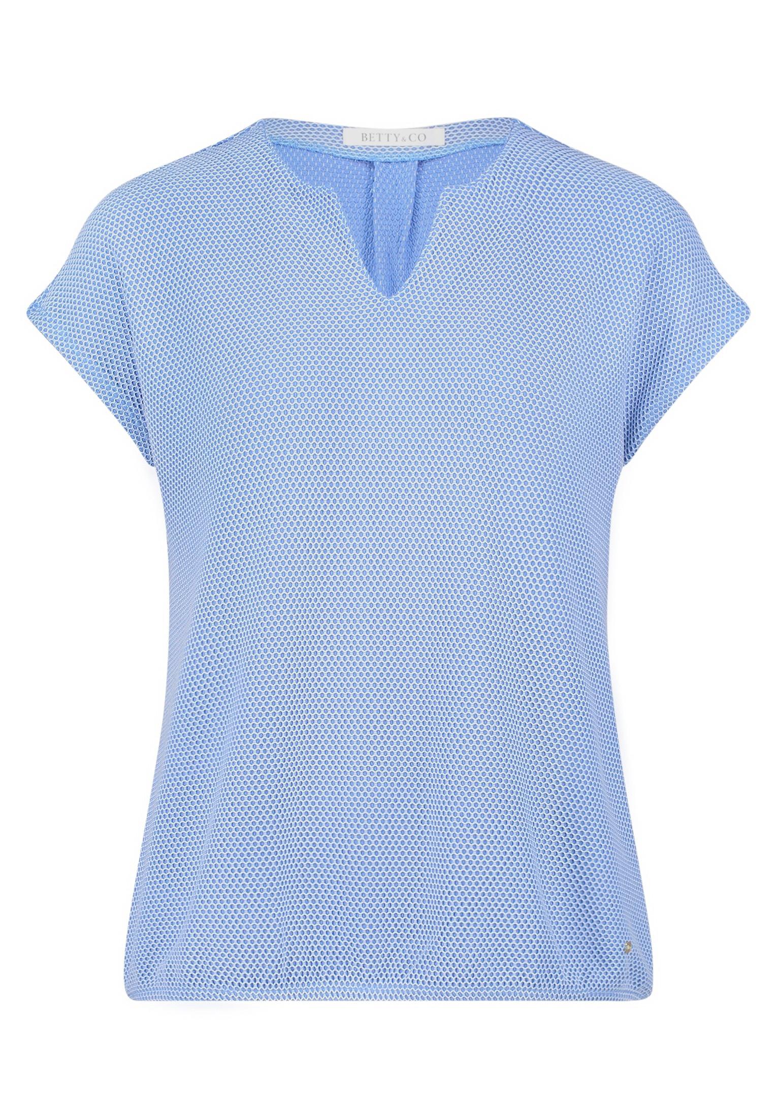 Casual-Shirt XXL Lässig - Blau/weiß