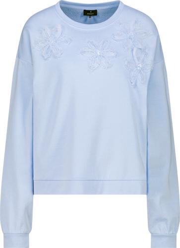 Sweatshirt mit 3D-Blumen 46 - Light Sky