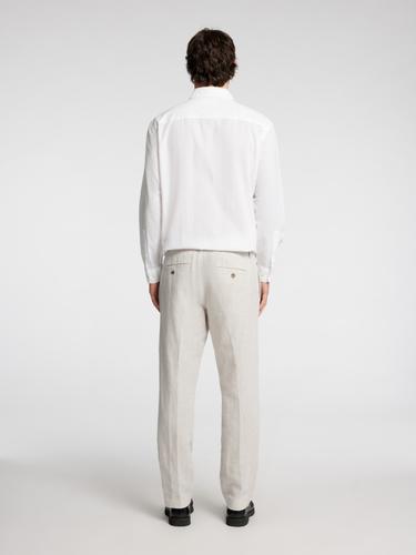 SLH196-STRAIGHT LEROY LINEN BLD PNT NOOS M Gerade geschnitten - Pure Cashmere
