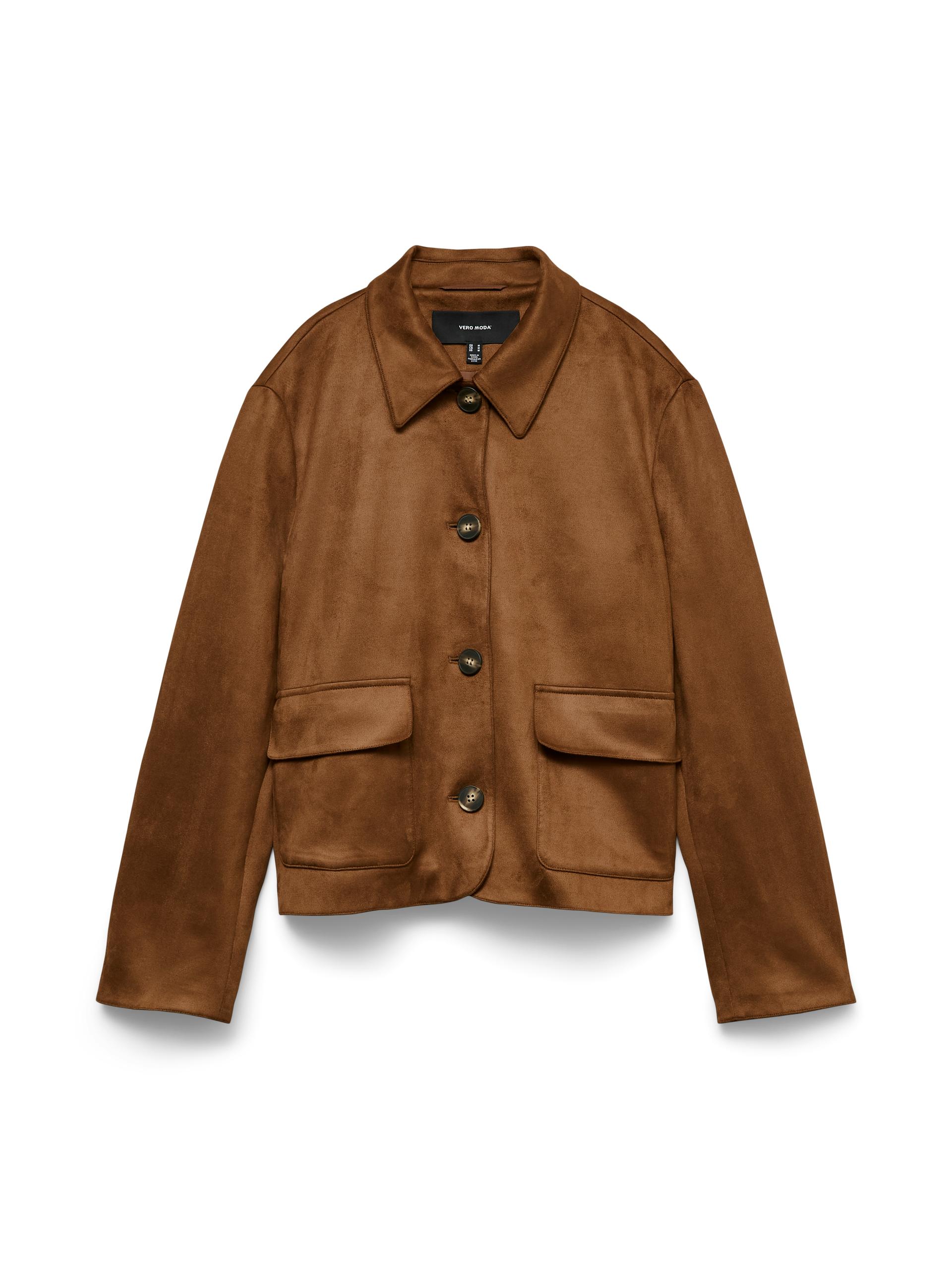 VMJOSE KELLY SHORT JACKET GA NOOS S - Cognac