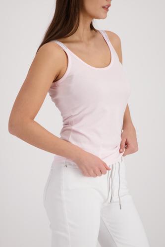 Top mit Pailletten-Trägern 42 - French Rose