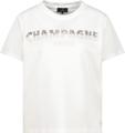 T-Shirt mit Strasssteinen 38 - Off-white