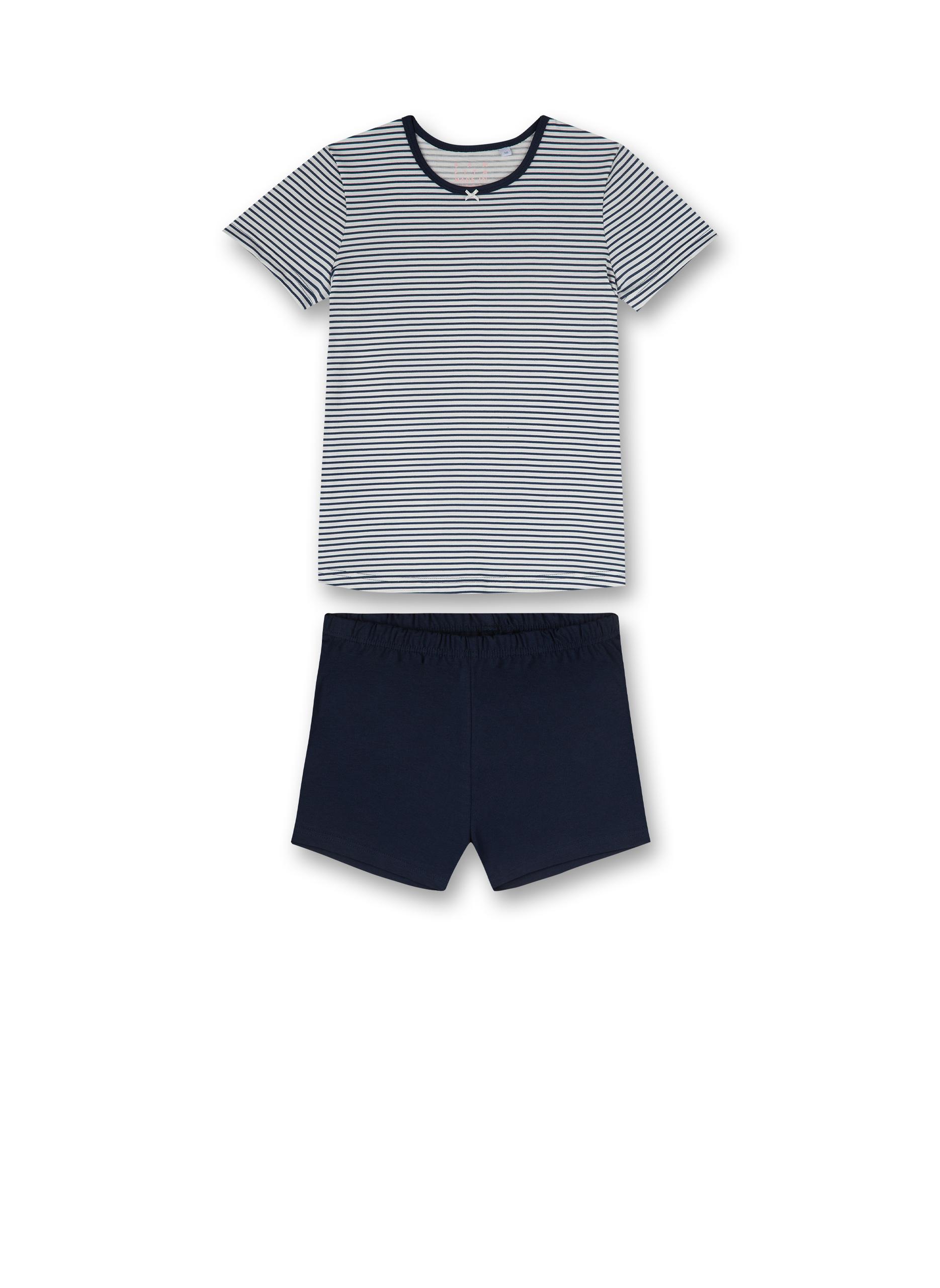 Schlafanzug kurz 176 - Nordic Blue