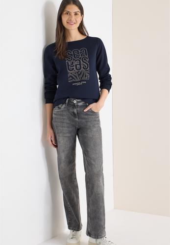Shirt mit Stickerei S - Universal Blue