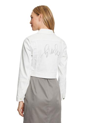 Jeansjacke 36 Figurnah - Rohweiß