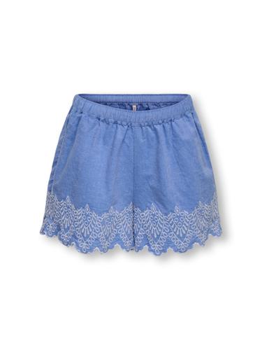 KOGTULUM EMB SHORTS WVN 164 Normal geschnitten - Blue Bonnet