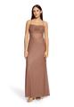 Kleid gefüttert, lang 36 - Taupe/silver