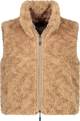 Cropped-Weste mit Taschen 36 - Cognac