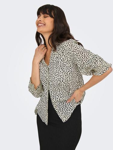 ONLRAYA 3/4 SHIRT WVN NOOS L Normal geschnitten - Cloud Dancer
