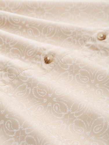 Comfort Fit Kurzarmhemd im Hawaii-Look L Comfort Fit - Beige Mosaic Design