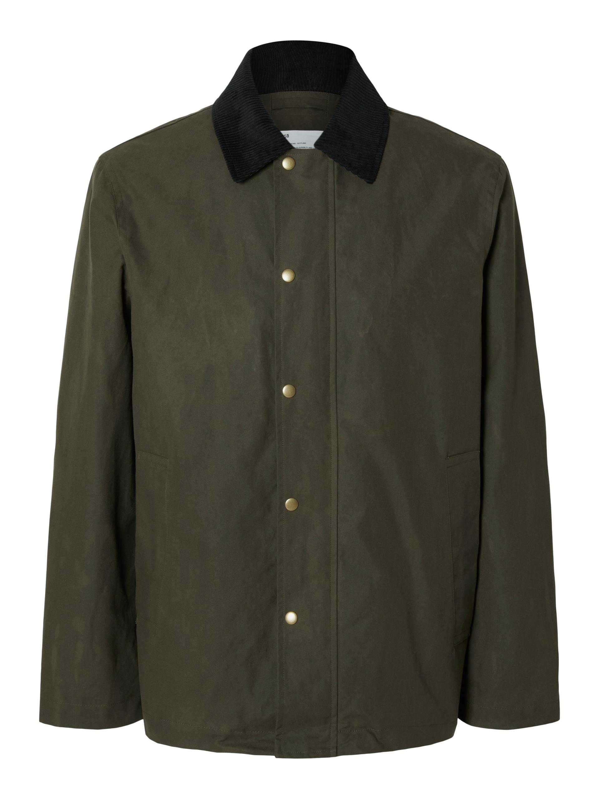 SLHWALTER WAXED COTTON JKT NOOS M - Grape Leaf