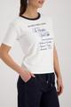 T-Shirt mit Strassschrift