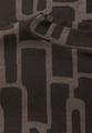 Print Shirt mit Tunnelzug 40 - Darkest Brown