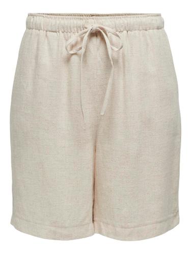 ONLSIESTA MW PULL-UP LIN BL SHORTS