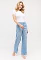 3502568-355 LIZ URBAN 42/30 WIDE LEG - Bleached Blue Used