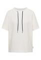 T-Shirt mit Rundhals mit Tunnelzug XXL - Vanilla White
