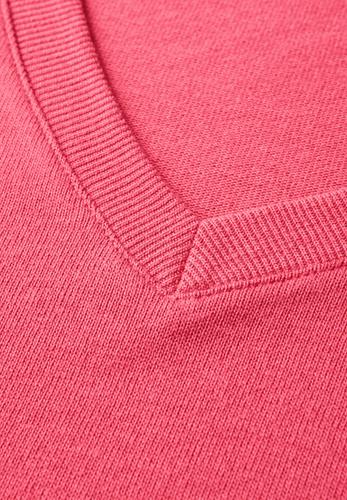 Strick-Look V-Neck T-Shirt