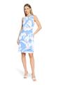 Cocktailkleid 46 Figurumspielend - Blau/Weiß
