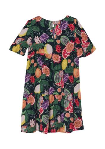 Kleid 128 A-shape - Blau|mehrfarbig