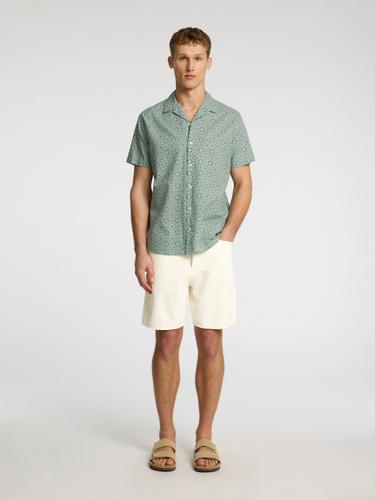 SLHREG ALEX 201 ECRU HEMP SHORTS XL Normal geschnitten - White Denim