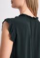 Blusentop mit Split Neck und Rüschen 36 - Deep Bound Green
