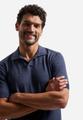 Pullover Short Sleeve V-Polo Melange L Regular Fit - Night